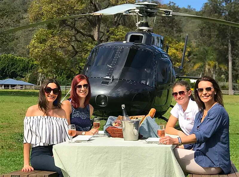 helicopter wine tour